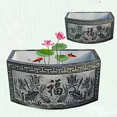 大理石吉祥水缸 临汾水缸石头雕塑订制